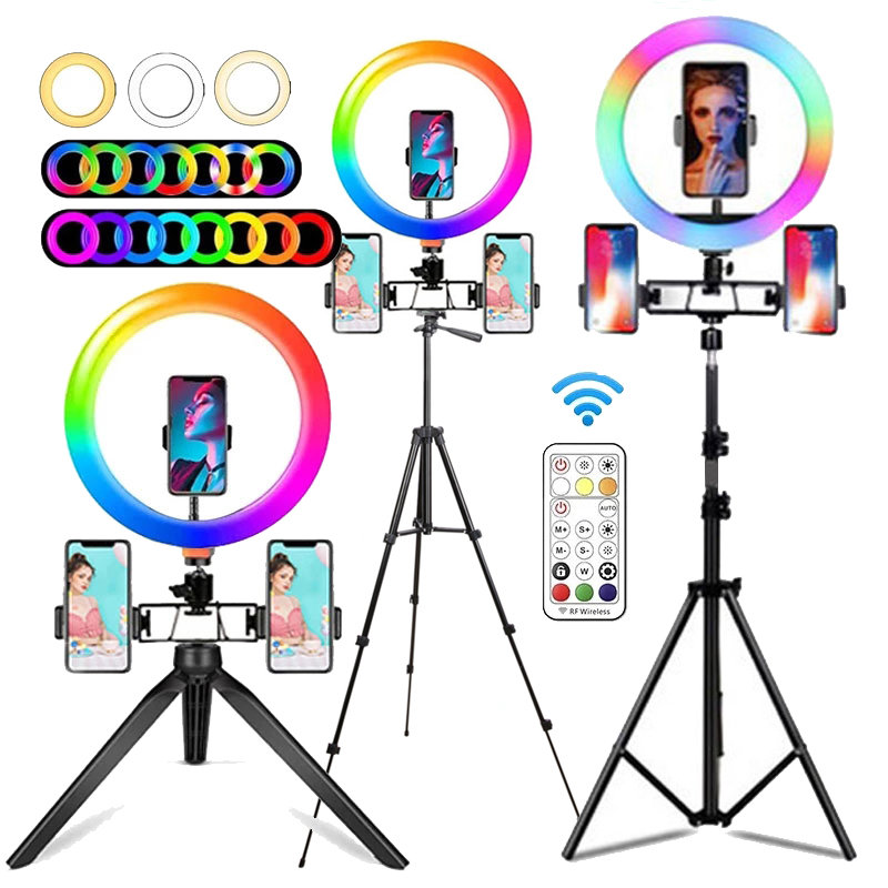 Photography Lighting Set Up - Anel de Luz RGB de 10