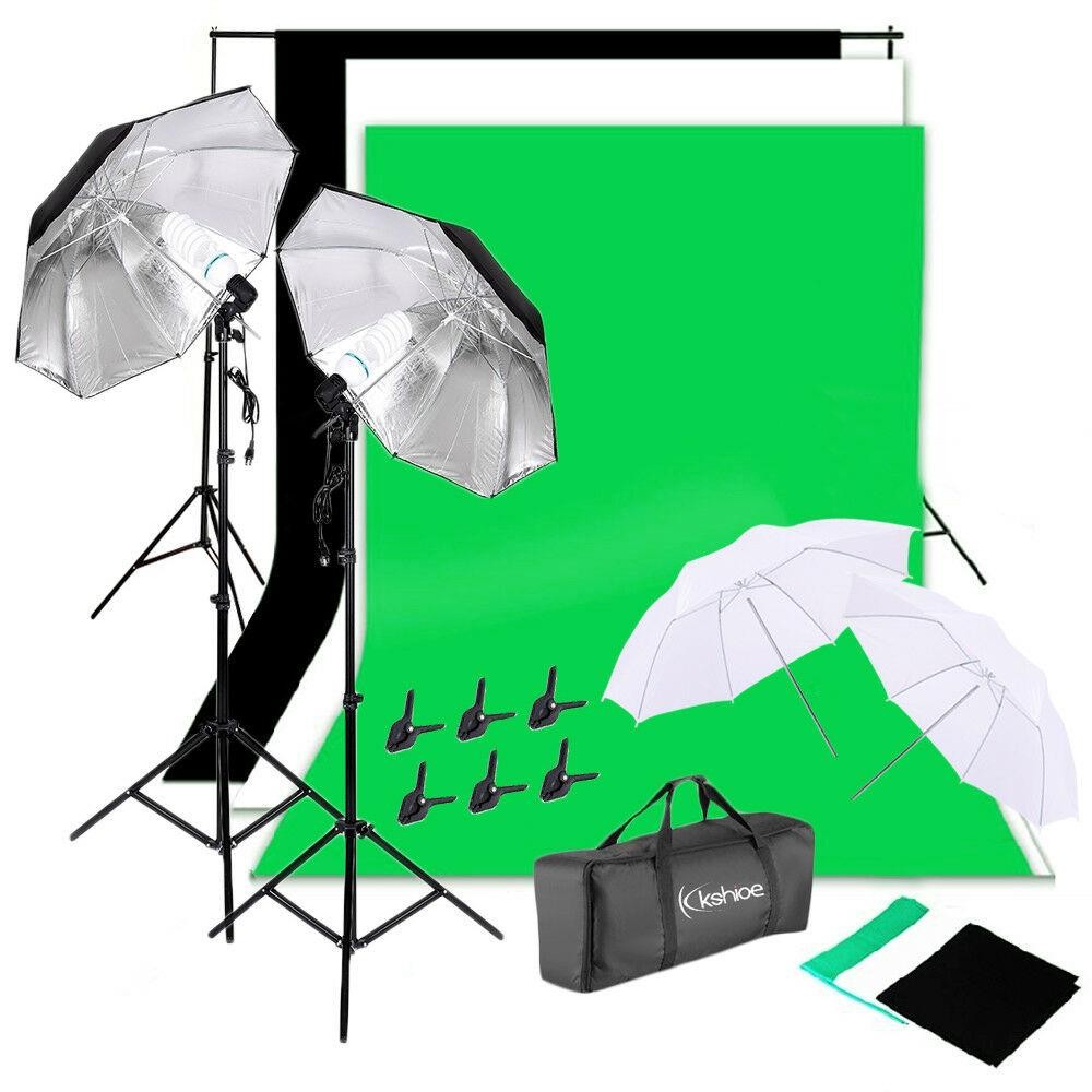 Photography Lighting And Backdrop Kits - Kit de Iluminação para Estúdio Fotográfico