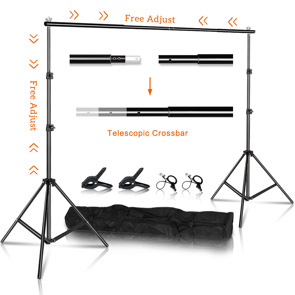 Photography Lighting And Backdrop Kits - Suporte para Cenários de Estúdio Fotográfico,