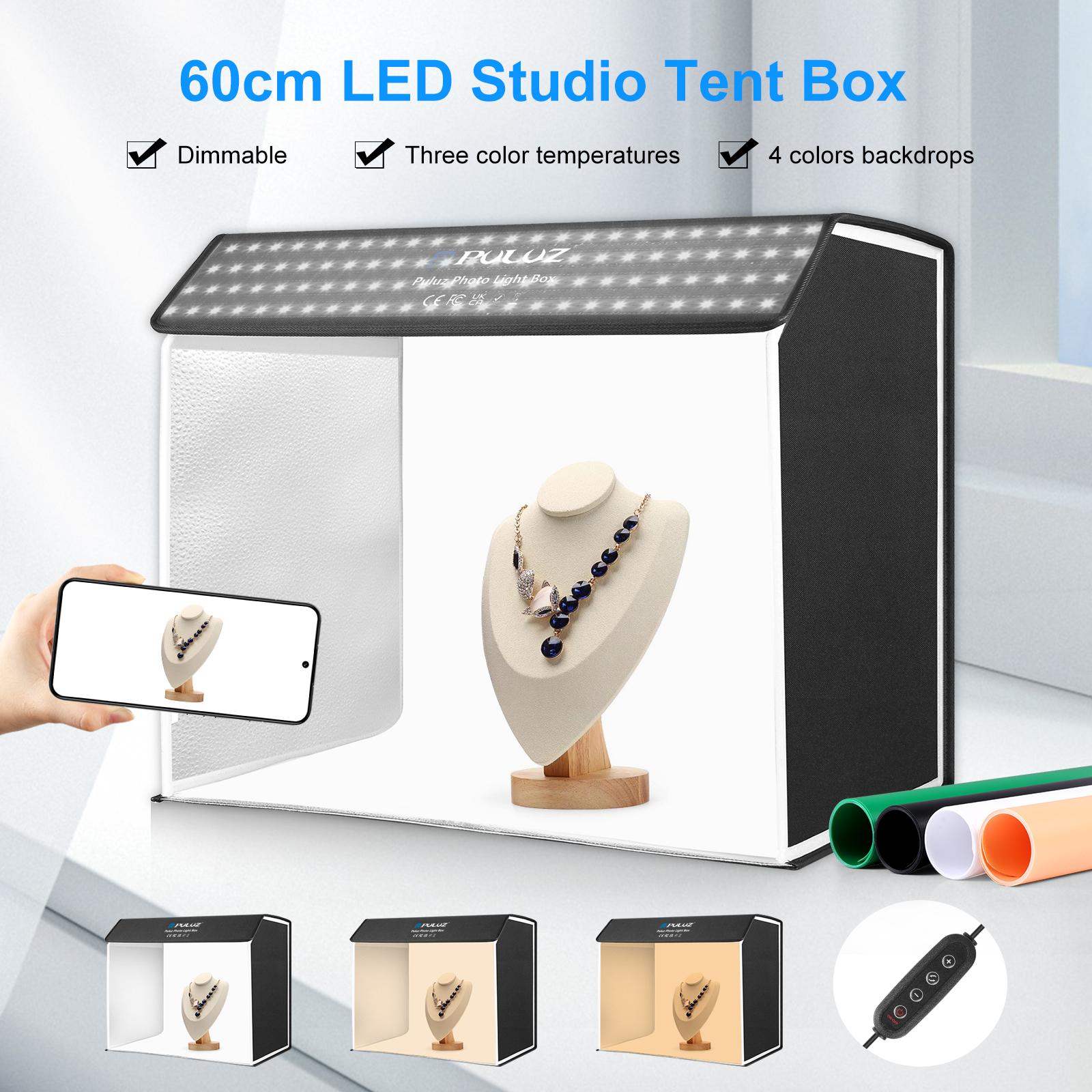 Puluz 60x40cm caixa de luz de  - Photography Lighting And Backdrop Kits avaliação e preço