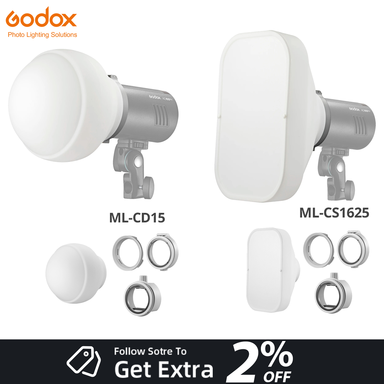 Kit de Difusor Godox ML-CD15 M - Photography Lighting Kit Godox avaliação e preço