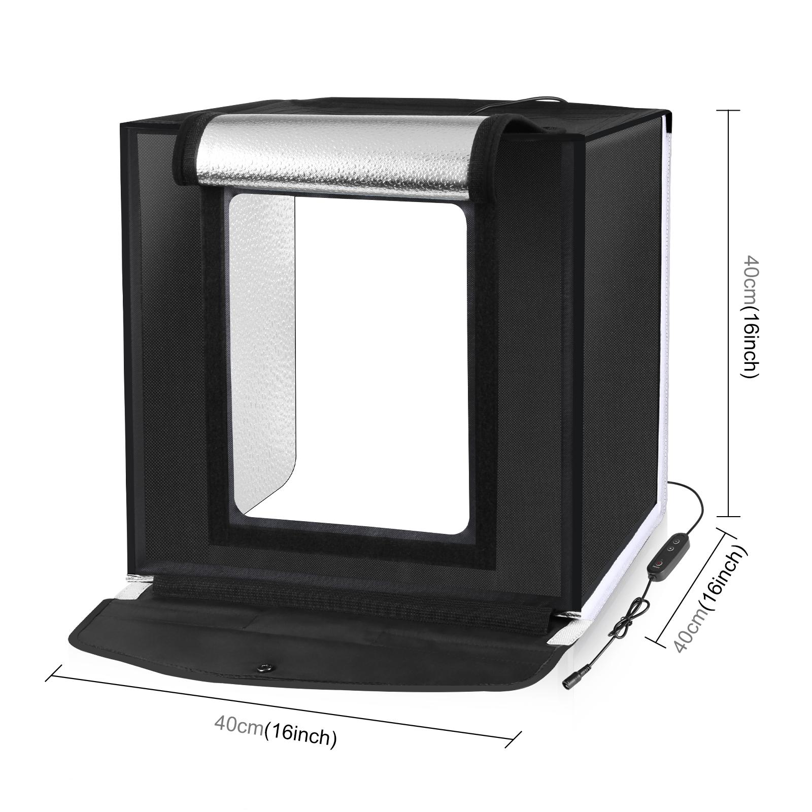 Puluz 40cm caixa de estúdio fo - Photography Lighting And Backdrop Kits avaliação e preço