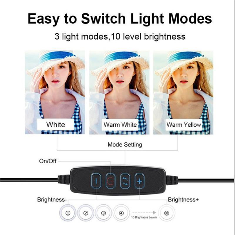 Anel de luz led regulável, pro - Photography Lighting Ring avaliação e preço