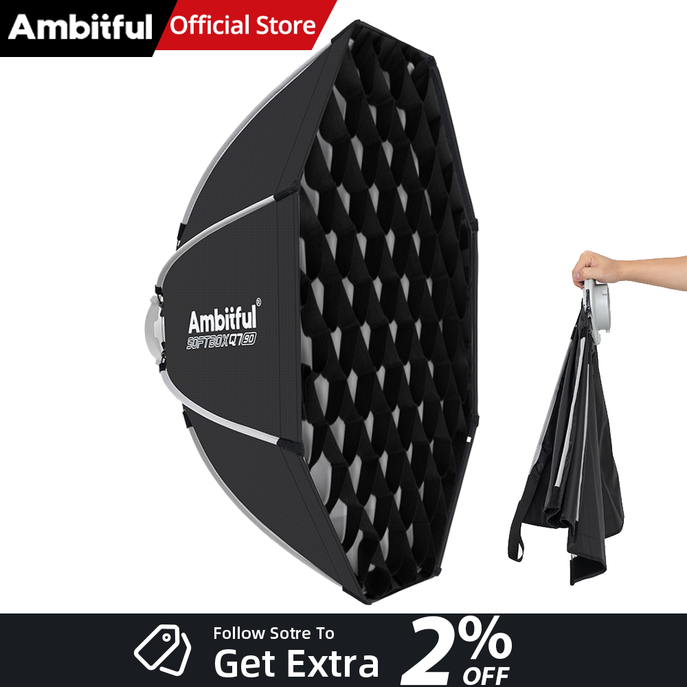 AMBITFUL Q7II 55/65/90cm Softb - Photography Lighting Set Up avaliação e preço